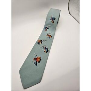 Regal Daulph Brothers Vintage Fly Fishing Lure Tie Sage Green Hand Painted Mens